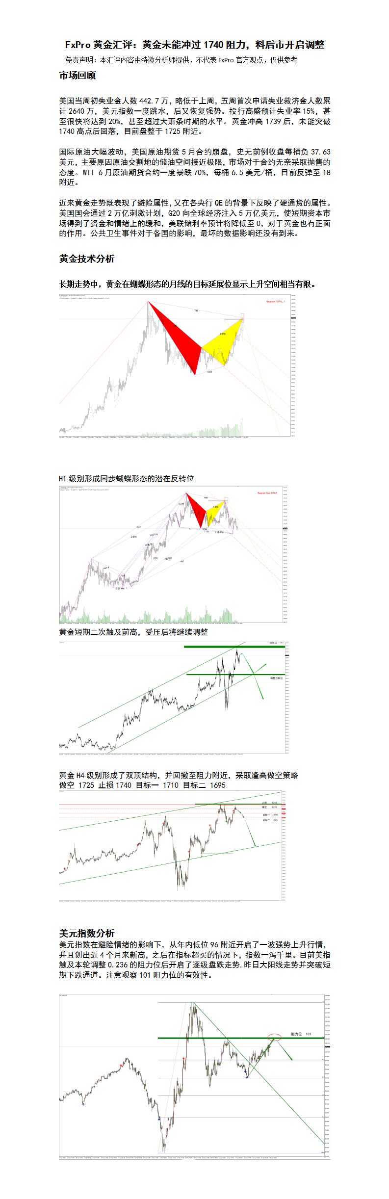 4.24 黄金未能冲过1740阻力，料后市开启调整.png