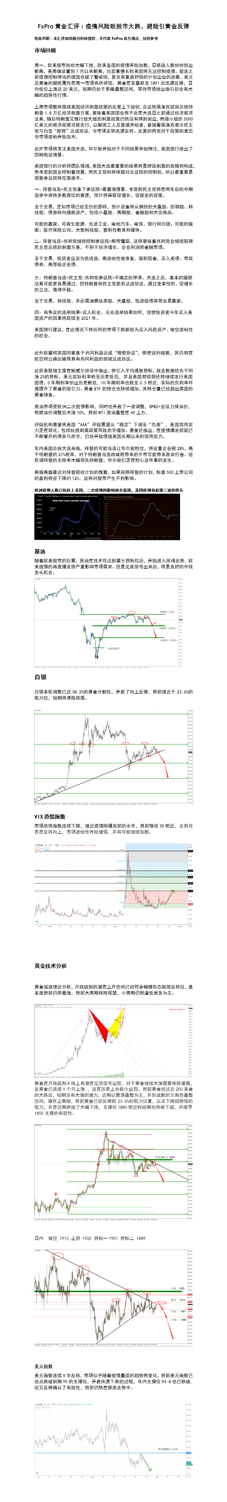 10.27 疫情风险致股市大跌，避险引黄金反弹.png