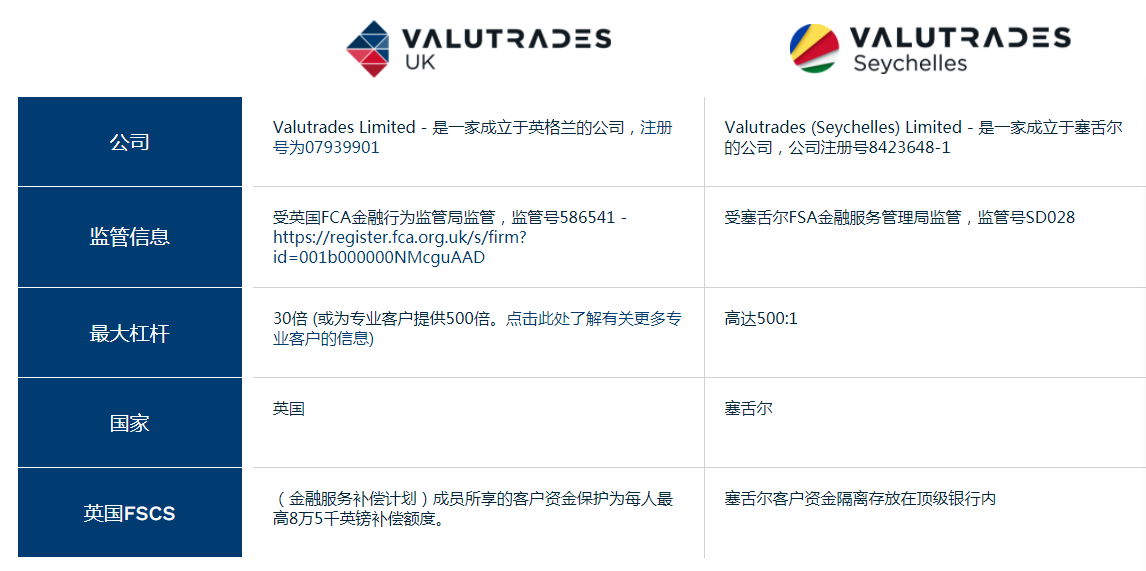 Valutrades两种账户类型.png